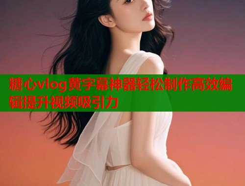 糖心vlog黄字幕神器轻松制作高效编辑提升视频吸引力  第1张