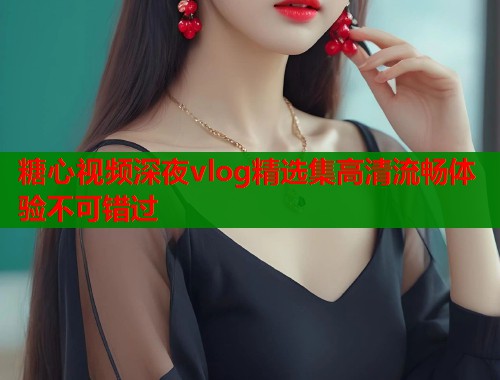 糖心视频深夜vlog精选集高清流畅体验不可错过  第1张